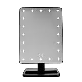 Lighted Makeup Mirror, Jmkcoz Touch Screen 20 LED Makeup Mirror with Lights LED Lighted Vanity Mirrors Table Mirror