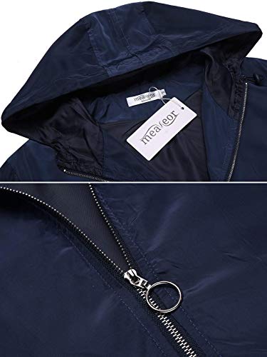 SUNAELIA Rain Jacket Women Waterproof Lightweight Hooded Raincoat Active Outdoor Windbreaker Trench Coat S-XXL