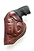 Cardini Leather Premium IWB Holster, for 5-Shot Revolvers, for S&W J Frame, for Taurus 605, 642 airweight, 38 Special Holster