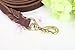 CHEDE - Best for Medium and Large Dogs - Heavy Duty Leather Dog Training Leash Dark Brown 6 Foot x 3/4 Inch Lead with Package Box