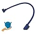 CERRXIAN 30cm USB 3.0 A 90 Degree Down Angle Male to Micro B Male 10pin 90 Degree Left Angle Short Cable(Blue,D-L)