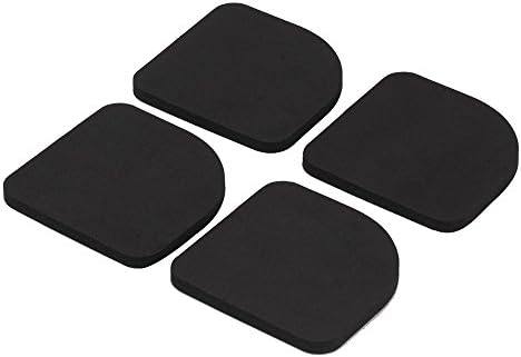 SuperStores 8Pcs Black EVA Washing Machine Shock Mat Pads Refrigerator Shock Mute Pad Refrigerator Anti-vibration Noise Pad Non-slip Mats