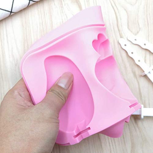 Mango Shape Popsicle Molds 5 Cavities Silicone Ice Pop Mold Ice Cream Mold Candy Frozen Yogurt Holder DIY Handmade Soap Kitchen Tools