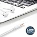 Robits Premium Quality Headphones Earphones Earbuds with Mic & Remote Control, Compatible with iPhone/iPad /iPod 4PACK -White