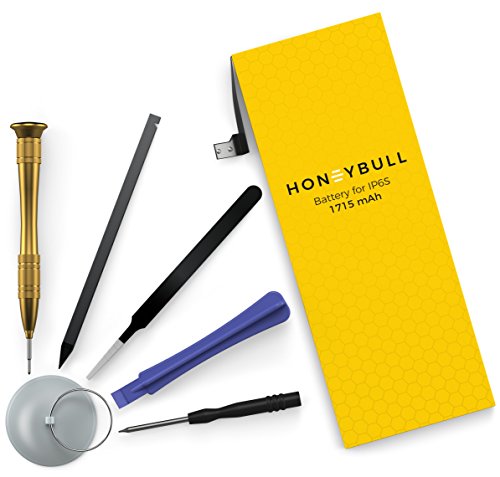 HoneyBull Replacement Battery iP6S [1715 mAh] Repair Kit Tools Included | New Backup Battery Kit Not for ip6
