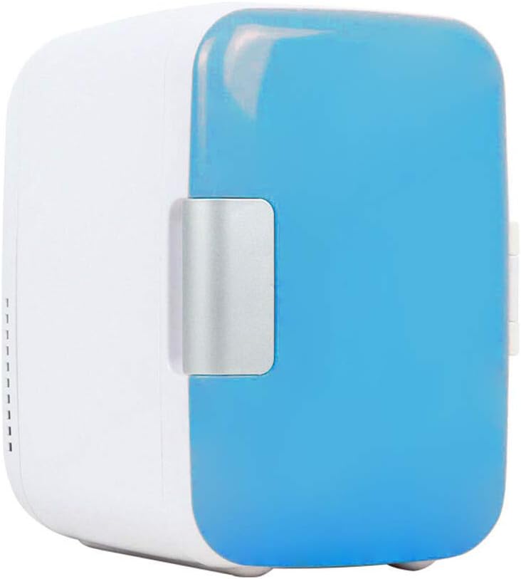 ARTOCT Mini Fridge 4 Litre/6 Can,12V AC/DC Portable Thermoelectric Cooler and Warmer Car Freezer for Skincare, Foods, Medications, Home and Travel,Blue