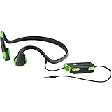 Open Ear Bone Conduction Headphones, Sports Headphone With Waterproof Sweatproof and Noise Reduction Microphone for iPhone/ Android/ MP3/ MP4 (Green)