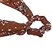 Scarf Scrunchies Women Hair Ties - Hair Scarves Scrunchys Bow Leopard Ribbon Scrunchy with Tails For Thick Hair No Crease Accessories Soft Ropes Ponytail Holder with Designs Long Ponytail