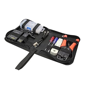 LogiLink Professional WZ0030 Netzwerk-Werkzeug-Set, Schwarz