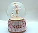 Lightahead Musical Ballerina with Puppy in a 100MM Polyresin Water Snow Globe Ball with Inside Figurine Rotating playing music