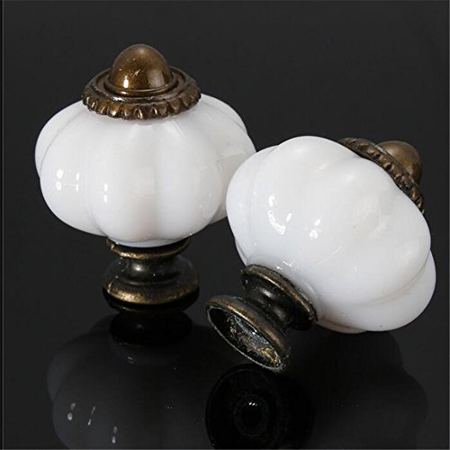 image for VAlink 10pcs/Set 32mm Pull Handle, Vintage Pumpkin Pull Handle, Plasti