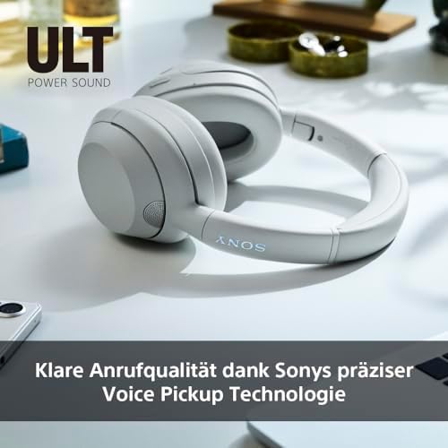 ULT WEAR - Kabellose Kopfhörer mit Noise Cancelling, ULT Power Sound, ultimativer Deep Bass, selbem Prozessor wie WH-1000XM5, klare Anrufe, 30 Stunden Akkulaufzeit, iOS und Android - Forest-Gray