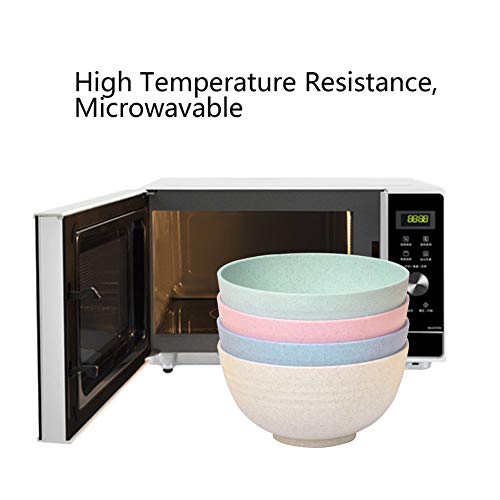 image for Shopwithgreen Unbreakable Cereal Bowls - 24 OZ Wheat Straw Fiber Light