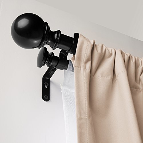 6 AmazonBasics+Double+Curtain+Round+Finials