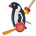 Dragon Drew Wooden Push Along Toy Penguin And Sea Lion Set By (2 Pack)