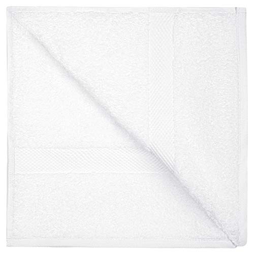 Luxury White Bath Towels Large Circlet Egyptian Cotton Highly