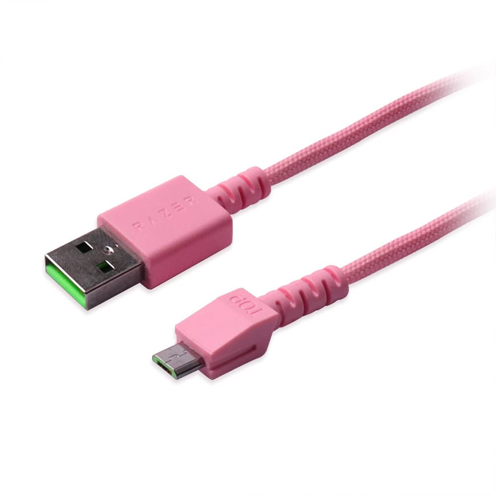 HUYUN USB Charging Cable for Razer Naga Pro 20000 DPI & DeathAdder V2 pro & Razer Basilisk & Razer Viper Ultimate Hyperspeed Lightest Mercury Edition/Quartz Mouse (Pink)