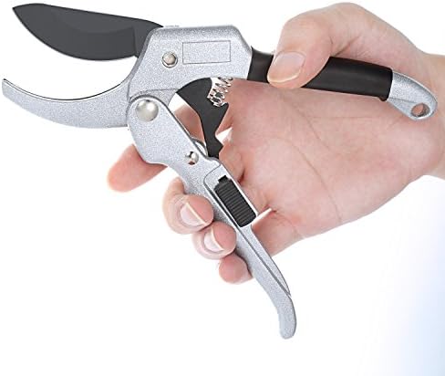 【CyberMonday Deal】Ratchet Pruner Aoleca SK5 Effortless Ratchet Pruning Shears Branch Pruners for Flower Tree Pruning Camping Hunting Toolbox