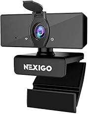 NexiGo 1080P Business Webcam with Software, Dual Microphone & Privacy Cover, NexiGo N660 USB FHD Web Computer Camera, Plug and Play, for Zoom/Skype/Teams/Webex, Laptop MAC PC Desktop