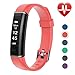 Letsfit Fitness Tracker with Heart Rate Monitor, Pedometer Watch, Waterproof Smart Watch Activity Tracker with Step Counter, Sleep Monitor, Step Tracker for Kids Women and Men (Coral)