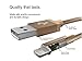 Kanex Apple Certified Premium Lightning to USB Cable with DuraBraid Fiber 4 Feet (1.2 Meters)-Gold