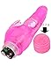 SEAVEST Rabbit Dildo Sex Toy Vibrator Vibration Vibrating Bullet G-spot Stimulator Female Masturbation Personal Massager - Light Red