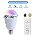 Bluetooth Smart LED Light Bulb -Changeable Smartphone Controlled Sunrise Wake Up Lights - Party Lights Bulb Music Speaker Bulb Works with IPhone, IPad, Android Phone and Tablet (1pcs)