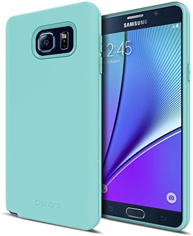 Galaxy Note 5 Case, Centra TPU Case for Galaxy Note 5 [1.5 mm Slim Design] [Matte Finish] [Custom Fit] - Aqua