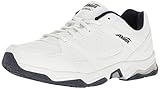 Avia Men's Avi-Rival Walking Shoe, White/True-Navy/Chrome Silver, 10.5 M US