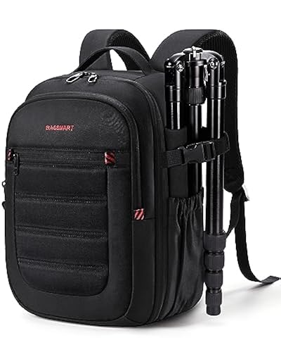 BAGSMART Camera Bag, DSLR SLR Small Camera Backpack Fits 13 Inch