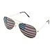 Super Z Outlet American USA Flag Design Metal Frame Aviator Sunglasses (Gold)