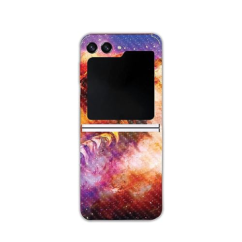 MightySkins Carbon Fiber Skin Compatible with Samsung Galaxy Z Flip 5 Full Wrap…