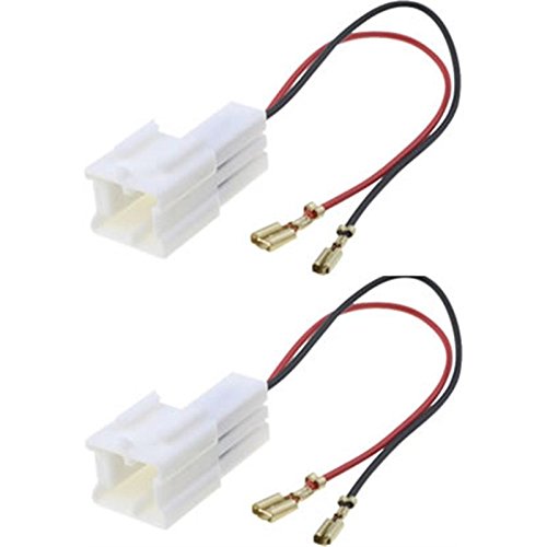 Sound-way 2 x Cables Adapters Connector Plug for Speakers Compatible with Dacia, Nissan