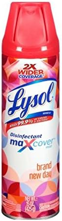 Lysol Max Cover Mist Brand New Day Disinfectant, 15 oz