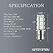 HOTSYSTEM 12V 1156 7506 1003 1141 LED SMD 18 LED Bulbs Interior RV Camper White 10-pack