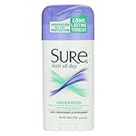 Sure Deodorant 2.6oz Invisible Solid Unscented (3 Pack)