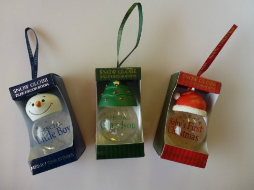 Personalised Snow Globe Decoration Henry Amazon Co Uk Kitchen