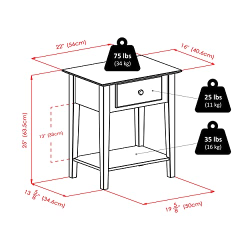Winsome Wood Shaker Accent Table, Antique Walnut Pricepulse
