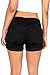 Wax Women's Juniors Perfect Fit Mid-Rise Denim Shorts Black Small