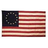 Primitive American 13 Star Betsy Ross Flag 3 ft x 5 ft Nylon Antique Look Flag