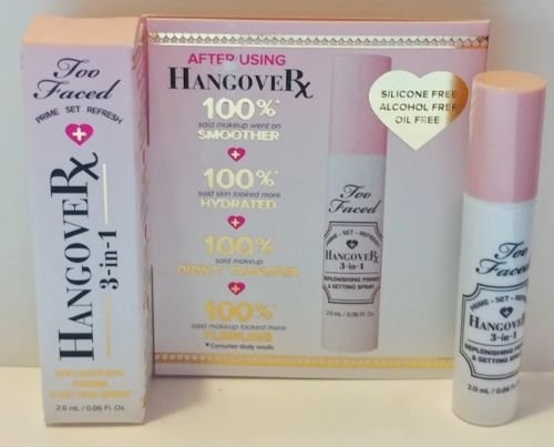 Too Faced Hangover 3-in-1 Replenishing Primer and Setting Spray Travel size 0.06 oz