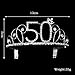 Frcolor 50th Birthday Tiara Bling Rhinestone Tiara 50th Birthday Crown for Hair Decoration