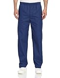 Landau Men's Elastic Drawstring Scrub Pant, Navy, 3X-Large