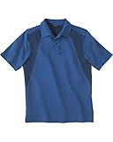 North End Sport Red 88624 Men's Performance Polyester 2-Tone Jacquard Polo Shirt