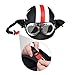 KKmoon Half Open Face Motorcycle Helmet with Goggles Visor Scarf Biker Scooter Touring Helmet for Harley