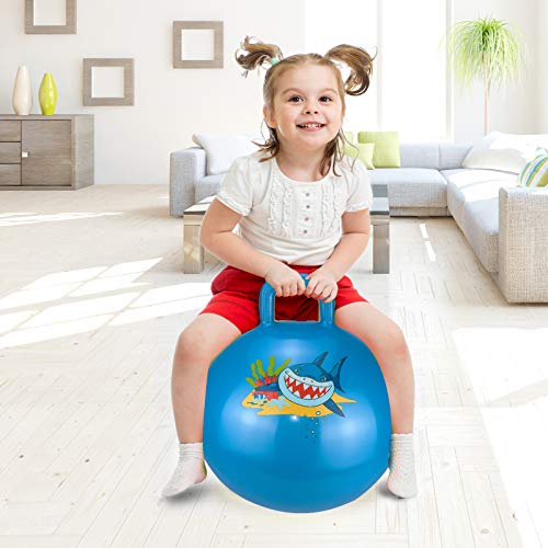 INPANY Hopper Ball Bouncy Ball with Handles, Bounce Ball, Jumping Balls for Kids Ages 36