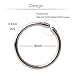 Ruifan 20G Round Ends Stainless Steel Clip on Closure Seamless Ring Fake Nose Lip Helix Cartilage Tragus Ear Hoop 8mm 2PCS