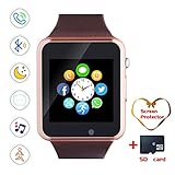 Smartwatch, Bluetooth Smart Watch and Cell Phone Watch with Card SIot Bluetooth Call\Camera\Music Player Watch Compatible for Android and iOS Phones Women and Men