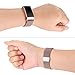 Maledan Compatible with Fitbit Charge 3 Bands, Rose Gold, Small
