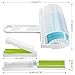 5 Pack Sticky Lint Roller with Cover, FineGood Reusable Washable Travel Dust Picker Cleaner Remover Brush Value Set for Clothes Pet Hair Debris - Blue, Green